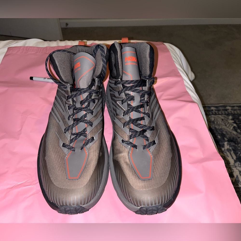 Hoka Men's Black and Gray Hiking Boots MSRP $175 - Picture 6 of 6
